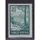 ARGENTINA 1954 GJ 1145B ESTAMPILLA TIZADO NACIONAL NUEVA CON GOMA U$ 25